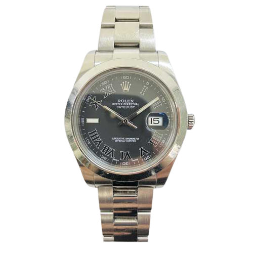 Rolex Datejust II 116300 Dark Grey Roman Dial